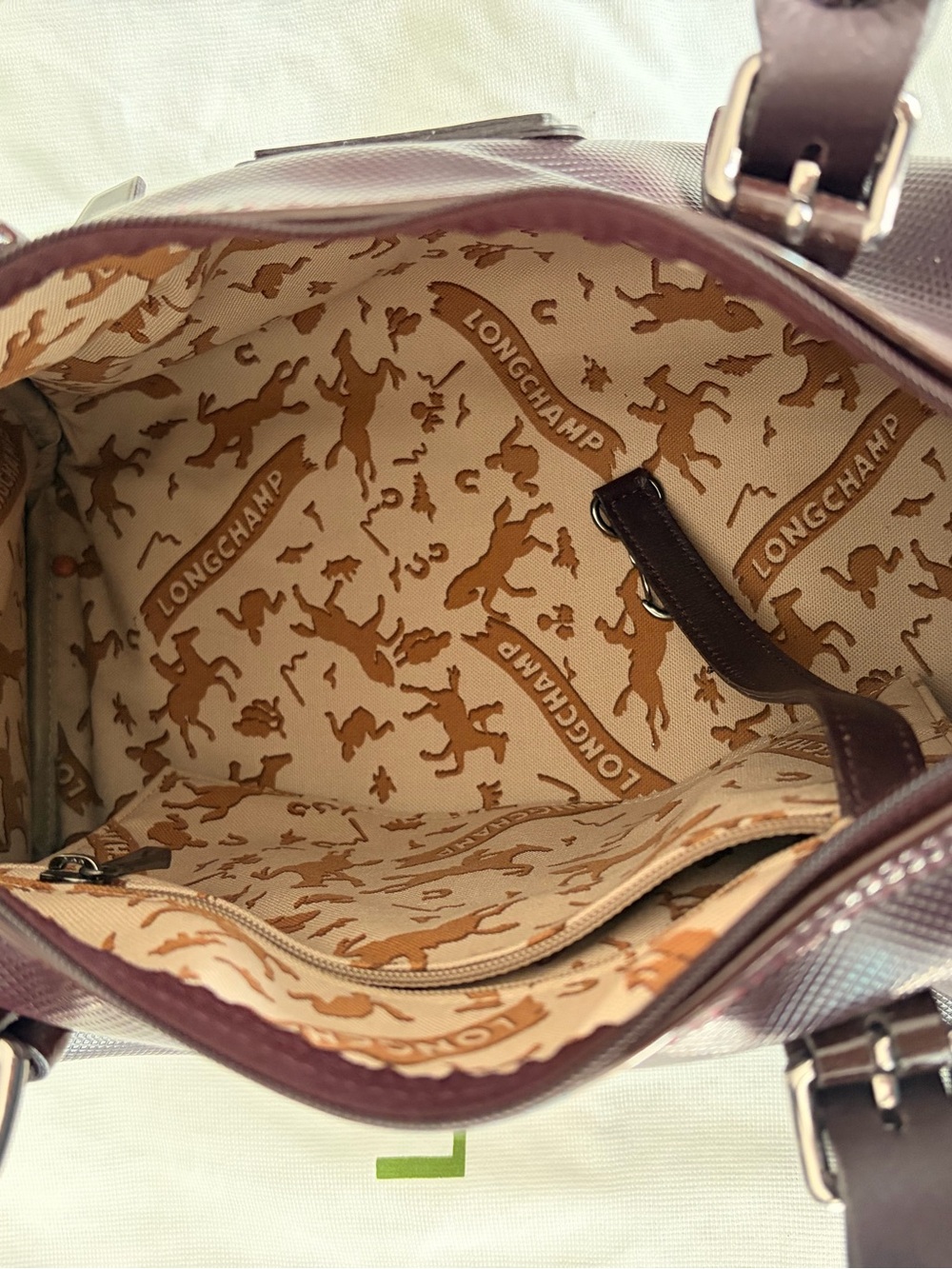 Longchamp Derby Verni Handle Bag - Picture 5 of 6